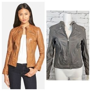 LaMarque Leighton Leather Jacket in Gray